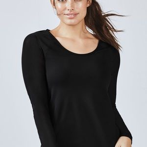 Fabletics- Helena L/S Top XXS Black